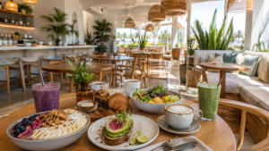Bright all day cafe dining experience at South Coast Plaza