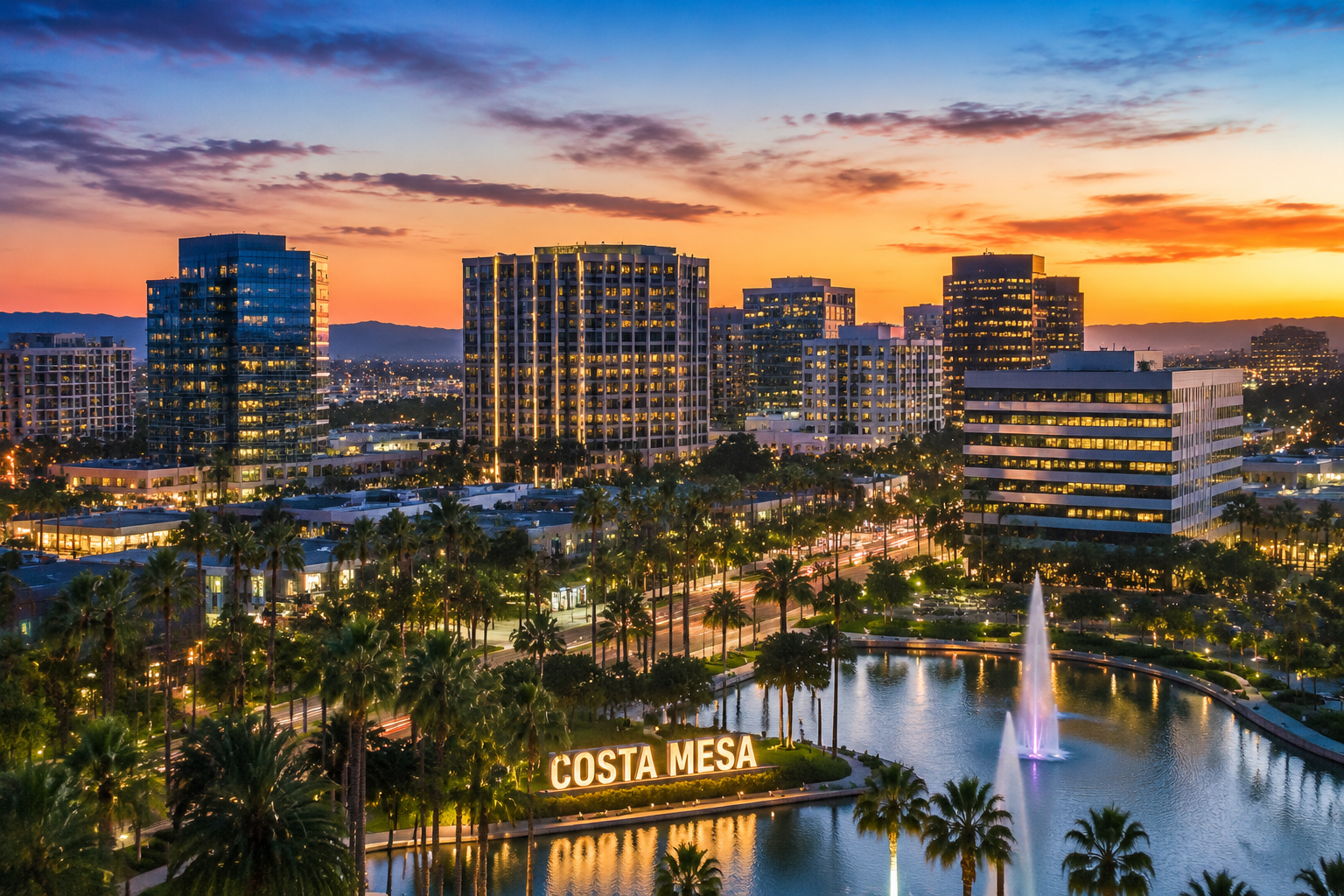 Costa Mesa skyline