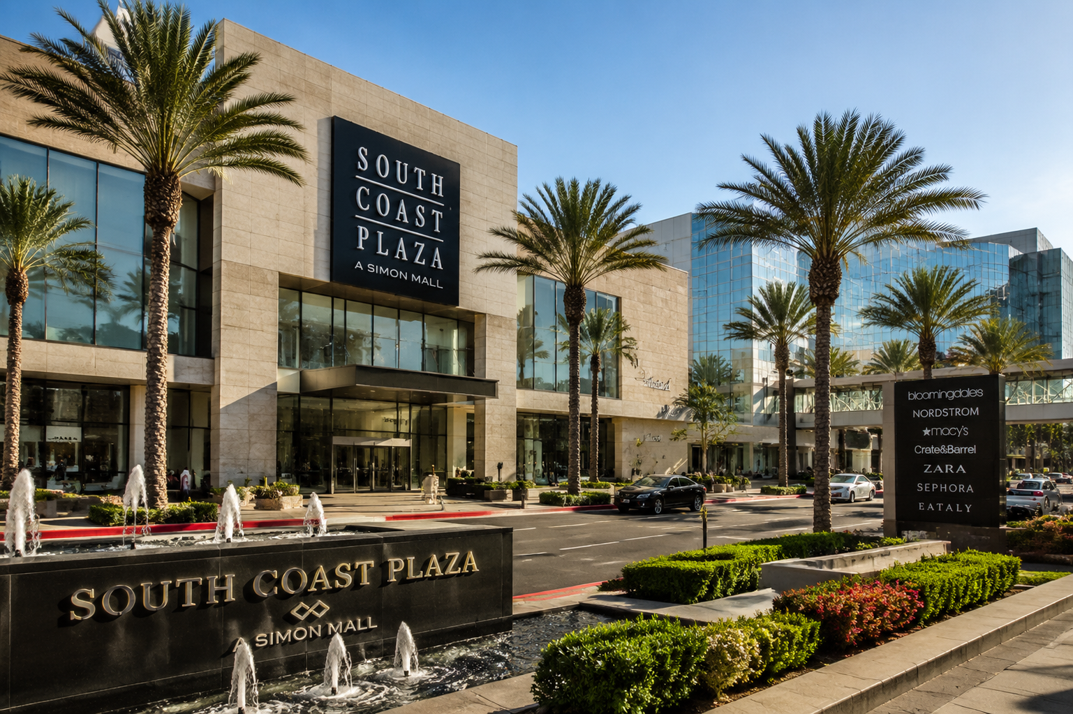 South Coast Plaza exterior